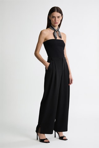 Pantalon taille haute - Noir
