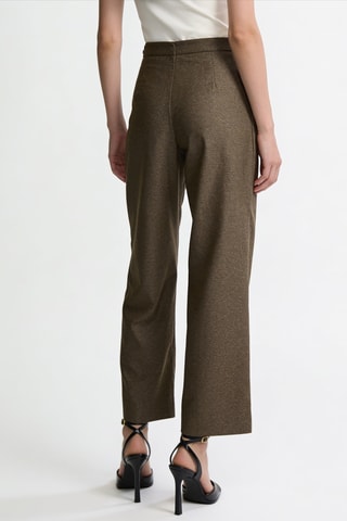 Pantalon taille haute - Kaki