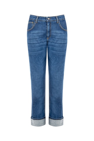 Jean 7/8 taille haute - Indigo