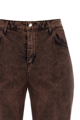 Jean taille haute - Marron