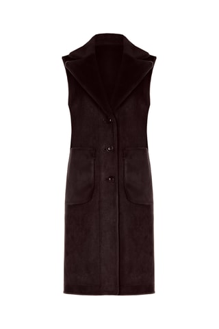 Manteau sans manches - Marron