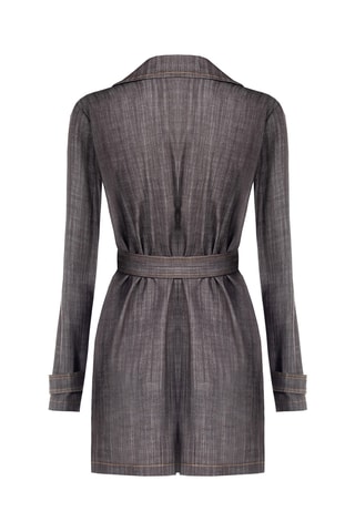 Manteau en jean - Gris