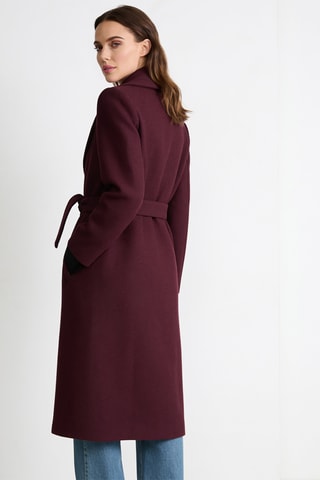 Manteau en laine - Bordeaux