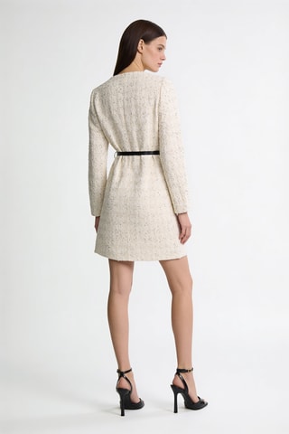 Manteau - Ecru et doré