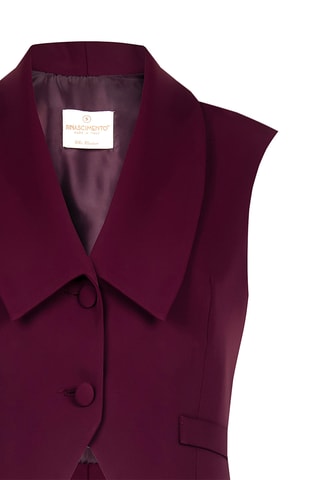 Veste courte sans manches - Bordeaux