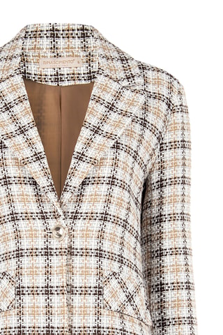 Veste - Marron foncé et écru