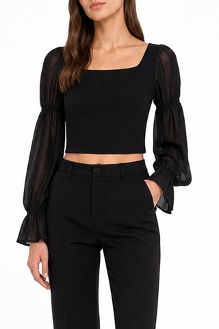 Crop top - Noir
