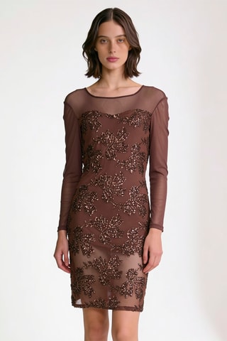 Robe droite - Marron