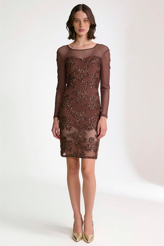 Robe droite - Marron