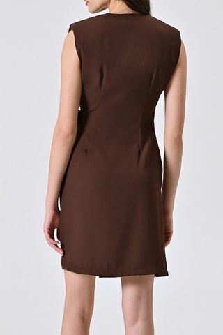 Robe portefeuille - Marron