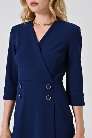 Robe droite - Bleu marine