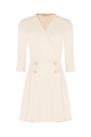 Robe trapèze - Beige clair