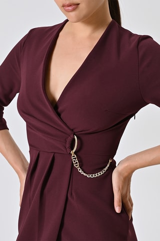 Robe droite - Bordeaux