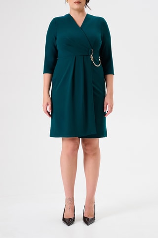 Robe portefeuille - Vert foncé