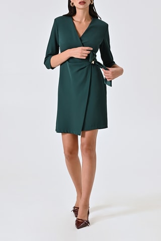 Robe portefeuille - Vert foncé