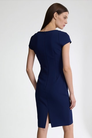 Robe fourreau - Bleu marine