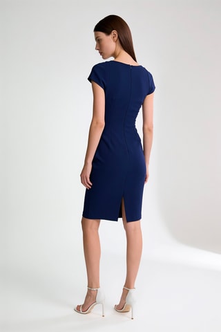 Robe fourreau - Bleu marine
