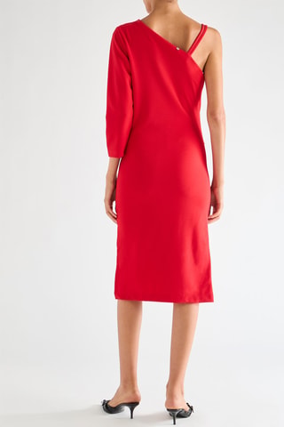 Robe fourreau - Rouge