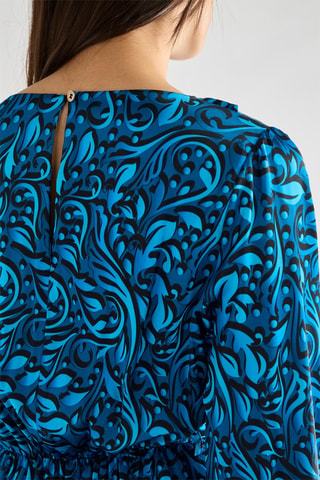 Robe midi - Bleu