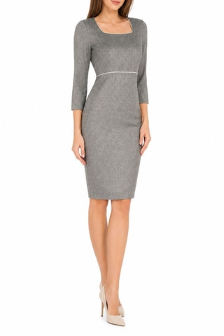 Robe droite - Gris