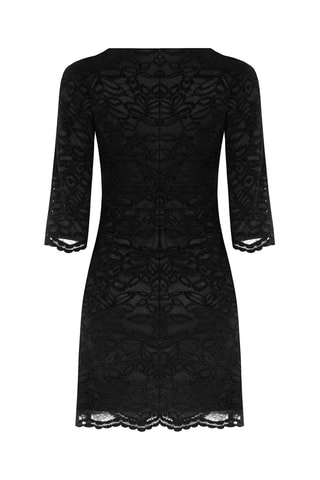 Robe fourreau en dentelle - noir