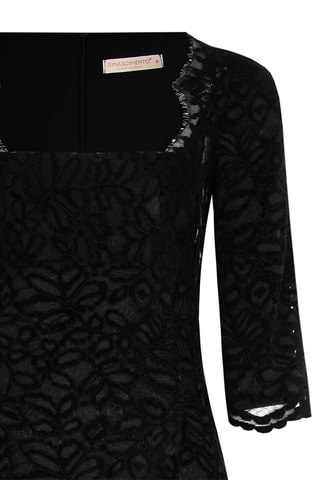 Robe fourreau en dentelle - noir