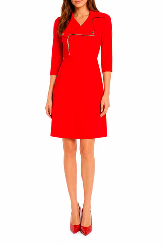 Robe droite - Rouge