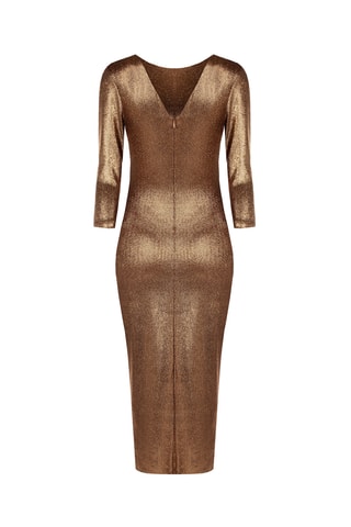 Robe fourreau - marron