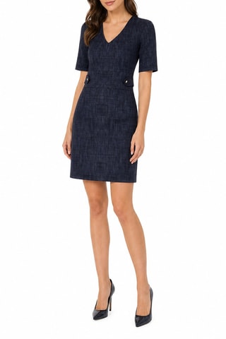 Robe trapèze - Bleu marine