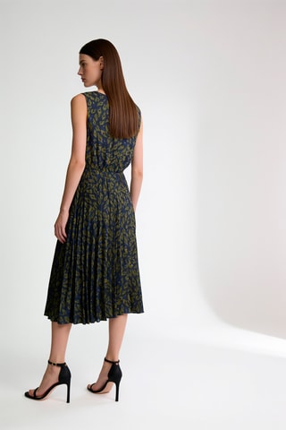 Robe plissée - Vert olive