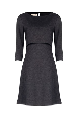 Robe trompe-l’œil - Gris foncé