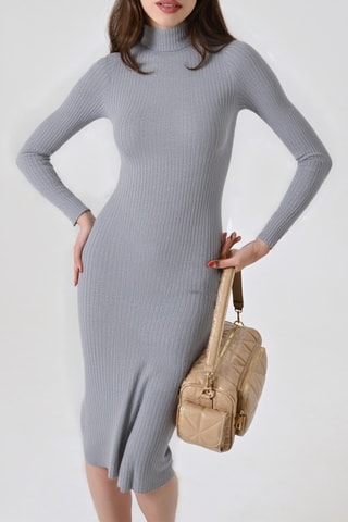 Robe pull - Gris clair chiné