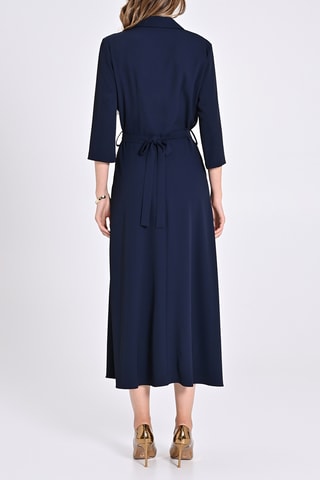 Robe midi - Bleu marine