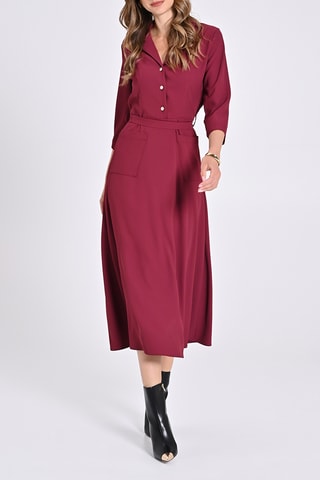 Robe midi - Bordeaux