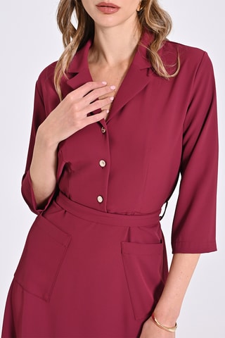 Robe midi - Bordeaux