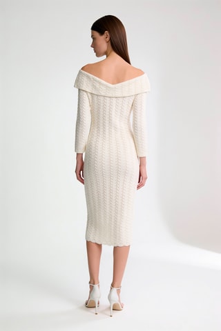 Robe fourreau - Ecru