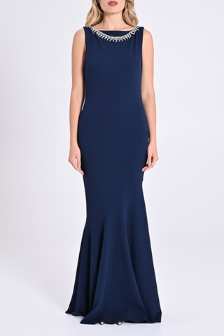 Robe longue - Bleu marine