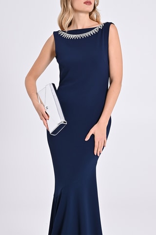 Robe longue - Bleu marine