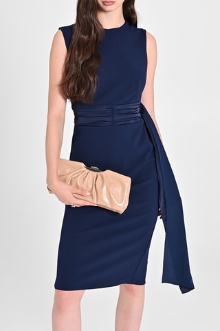 Robe fourreau - Bleu marine