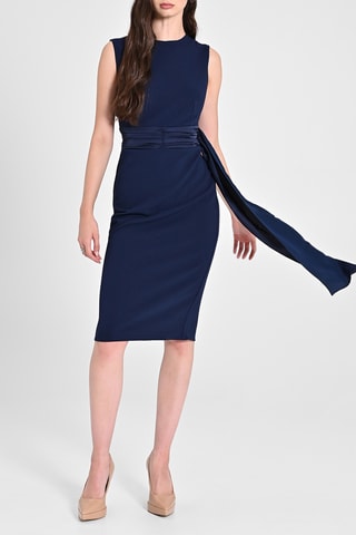 Robe fourreau - Bleu marine