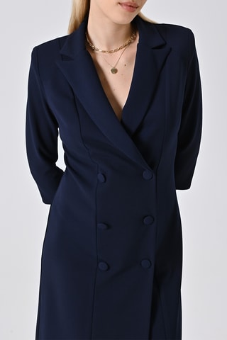Robe portefeuille - Bleu marine