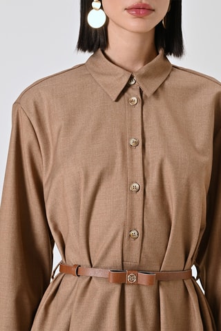 Robe boule - Beige