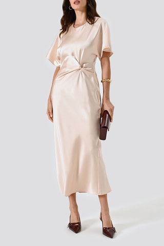 Robe midi - Beige