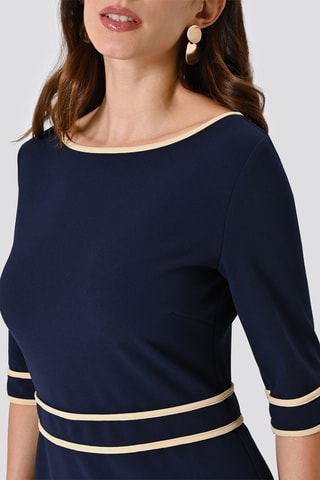 Robe droite - Bleu marine