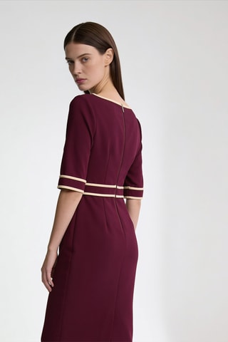Robe fourreau - Bordeaux