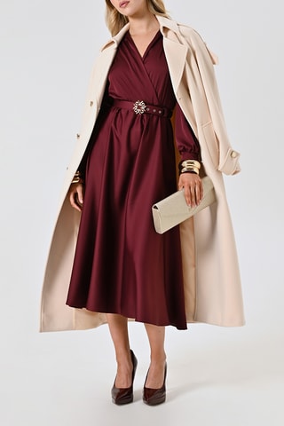 Robe midi - Bordeaux