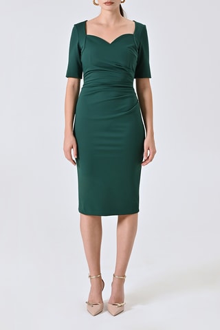 Robe droite - Vert foncé