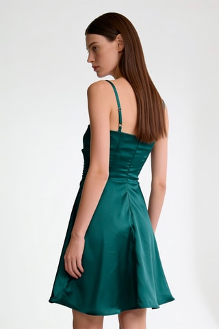 Robe patineuse - Vert émeraude