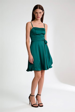 Robe patineuse - Vert émeraude