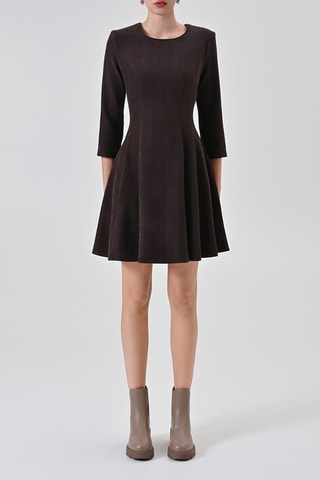 Robe patineuse - Marron